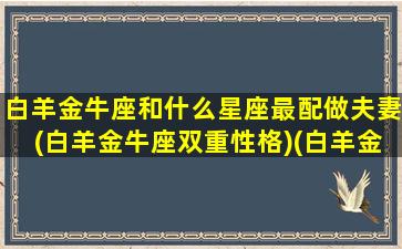 白羊金牛座和什么星座最配做夫妻(白羊金牛座双重性格)(白羊金牛星座配对指数)