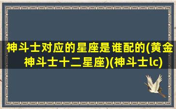 神斗士对应的星座是谁配的(黄金神斗士十二星座)(神斗士lc)