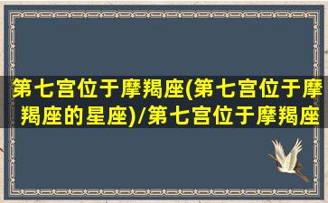 第七宫位于摩羯座(第七宫位于摩羯座的星座)/第七宫位于摩羯座(第七宫位于摩羯座的星座)-我的网站