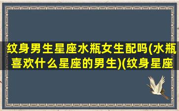 纹身男生星座水瓶女生配吗(水瓶喜欢什么星座的男生)(纹身星座有什么忌讳)