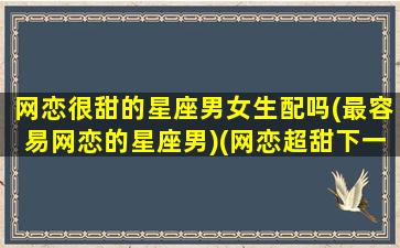 网恋很甜的星座男女生配吗(最容易网恋的星座男)(网恋超甜下一句)