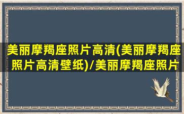 美丽摩羯座照片高清(美丽摩羯座照片高清壁纸)/美丽摩羯座照片高清(美丽摩羯座照片高清壁纸)-我的网站