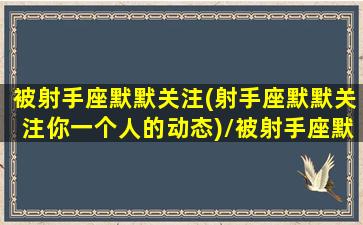 被射手座默默关注(射手座默默关注你一个人的动态)/被射手座默默关注(射手座默默关注你一个人的动态)-我的网站