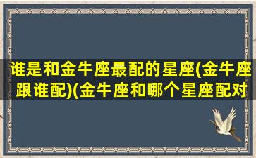 谁是和金牛座最配的星座(金牛座跟谁配)(金牛座和哪个星座配对)