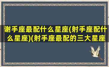 谢手座最配什么星座(射手座配什么星座)(射手座最配的三大星座)