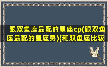 跟双鱼座最配的星座cp(跟双鱼座最配的星座男)(和双鱼座比较搭配的星座)