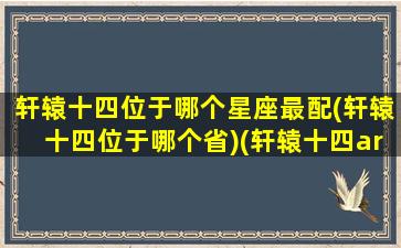 轩辕十四位于哪个星座最配(轩辕十四位于哪个省)(轩辕十四arc)