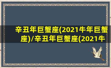 辛丑年巨蟹座(2021牛年巨蟹座)/辛丑年巨蟹座(2021牛年巨蟹座)-我的网站