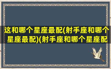 这和哪个星座最配(射手座和哪个星座最配)(射手座和哪个星座配对)