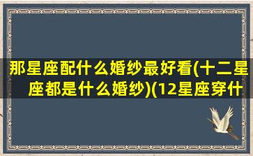 那星座配什么婚纱最好看(十二星座都是什么婚纱)(12星座穿什么婚纱)