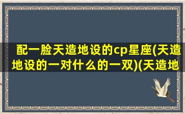 配一脸天造地设的cp星座(天造地设的一对什么的一双)(天造地设的一对歌词是什么歌)