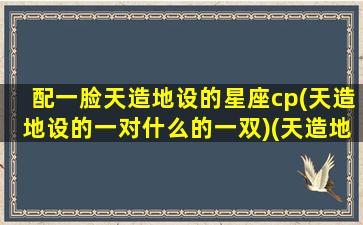 配一脸天造地设的星座cp(天造地设的一对什么的一双)(天造地设的一对是什么感觉)