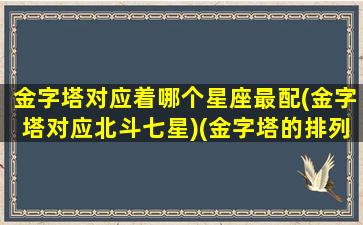 金字塔对应着哪个星座最配(金字塔对应北斗七星)(金字塔的排列和哪个星座吻合)