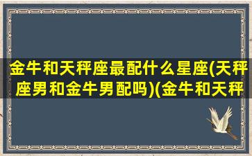 金牛和天秤座最配什么星座(天秤座男和金牛男配吗)(金牛和天秤搭吗)