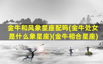 金牛和风象星座配吗(金牛处女是什么象星座)(金牛相合星座)