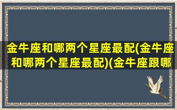 金牛座和哪两个星座最配(金牛座和哪两个星座最配)(金牛座跟哪个星座最合得来)