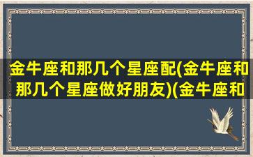 金牛座和那几个星座配(金牛座和那几个星座做好朋友)(金牛座和哪两个星座)