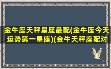 金牛座天秤星座最配(金牛座今天运势第一星座)(金牛天秤座配对指数)