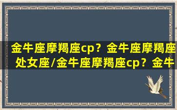 金牛座摩羯座cp？金牛座摩羯座处女座/金牛座摩羯座cp？金牛座摩羯座处女座-我的网站