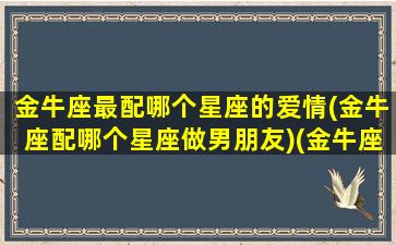 金牛座最配哪个星座的爱情(金牛座配哪个星座做男朋友)(金牛座最匹配的)