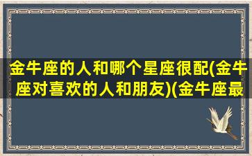 金牛座的人和哪个星座很配(金牛座对喜欢的人和朋友)(金牛座最跟什么星座合得来)