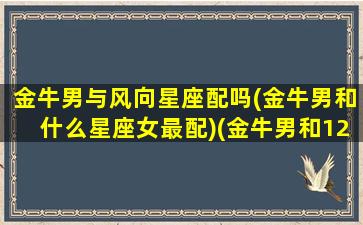 金牛男与风向星座配吗(金牛男和什么星座女最配)(金牛男和12星座配对)