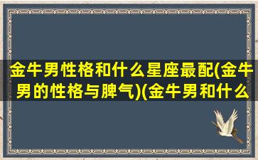 金牛男性格和什么星座最配(金牛男的性格与脾气)(金牛男和什么星座绝配)