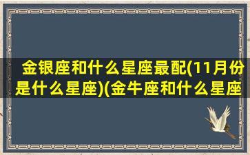 金银座和什么星座最配(11月份是什么星座)(金牛座和什么星座相配吗)