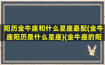 阳历金牛座和什么星座最配(金牛座阳历是什么星座)(金牛座的阳历是什么)