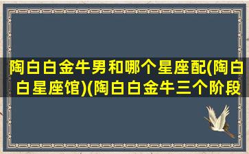 陶白白金牛男和哪个星座配(陶白白星座馆)(陶白白金牛三个阶段)