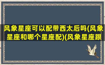 风象星座可以配带西太后吗(风象星座和哪个星座配)(风象星座跟哪个星座配)