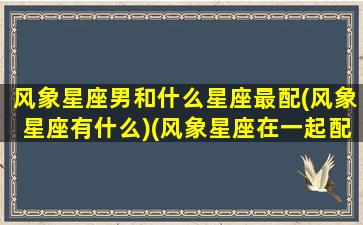 风象星座男和什么星座最配(风象星座有什么)(风象星座在一起配不配)