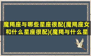 魔羯座与哪些星座很配(魔羯座女和什么星座很配)(魔羯与什么星座相配)