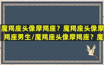 魔羯座头像摩羯座？魔羯座头像摩羯座男生/魔羯座头像摩羯座？魔羯座头像摩羯座男生-我的网站