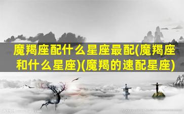 魔羯座配什么星座最配(魔羯座和什么星座)(魔羯的速配星座)