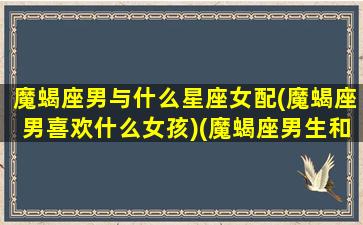 魔蝎座男与什么星座女配(魔蝎座男喜欢什么女孩)(魔蝎座男生和魔蝎座女生配吗)